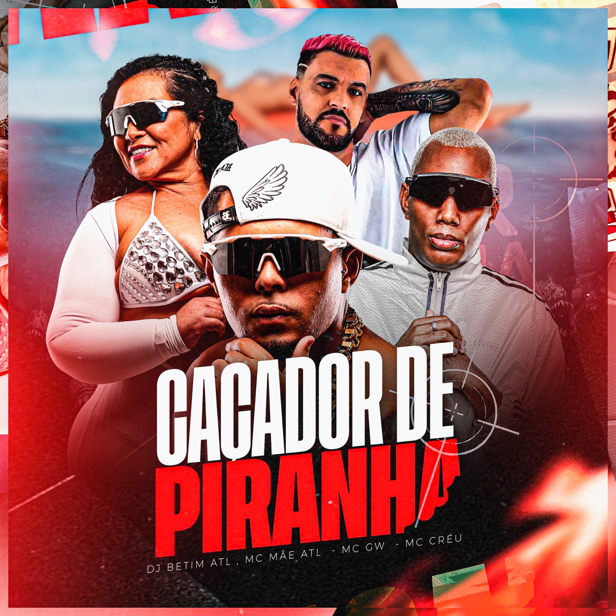 Mtg Caçador de Piranha - Single by Mc Gw, MC Mãe & Mc Creu album cover