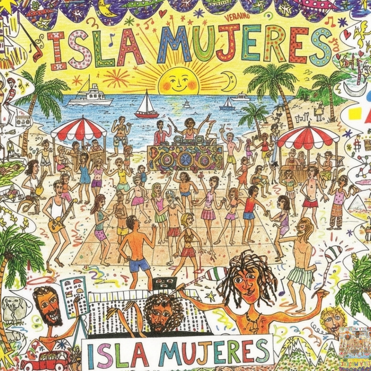 Isla mujeres (feat. Nico Parga) [Radio Edit] - Single by Irving Contreras album cover