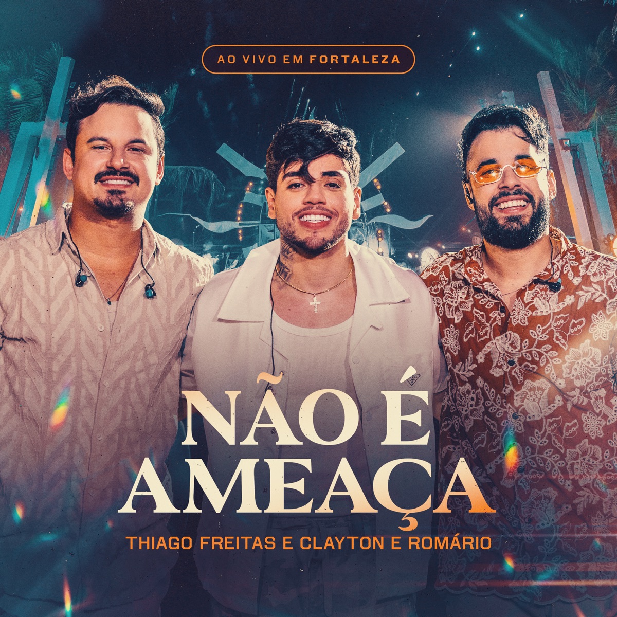 Não é Ameaça (Ao Vivo) - Single by Thiago Freitas & Clayton & Romário album cover