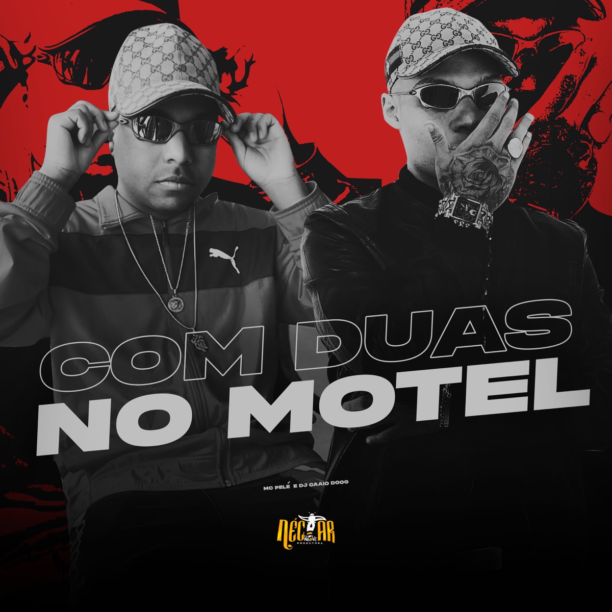 Com Duas No Motel - Single by MC Pele & DJ Caaio Doog album cover