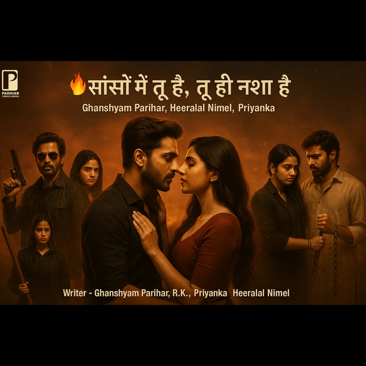 साँसों में तू है, तू ही नशा है - Single by Ghanshyam Parihar, Heeralal nimel & Priyanka album cover