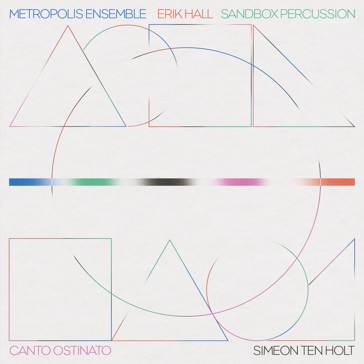 Canto Ostinato by Erik Hall, Metropolis Ensemble & Sandbox Percussion album cover