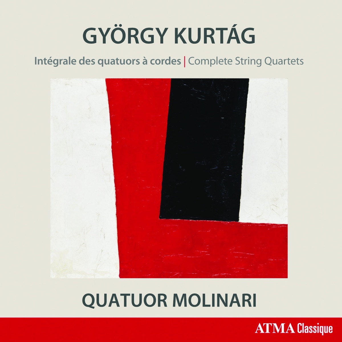 Kurtág: Complete String Quartets by Quatuor Molinari album cover