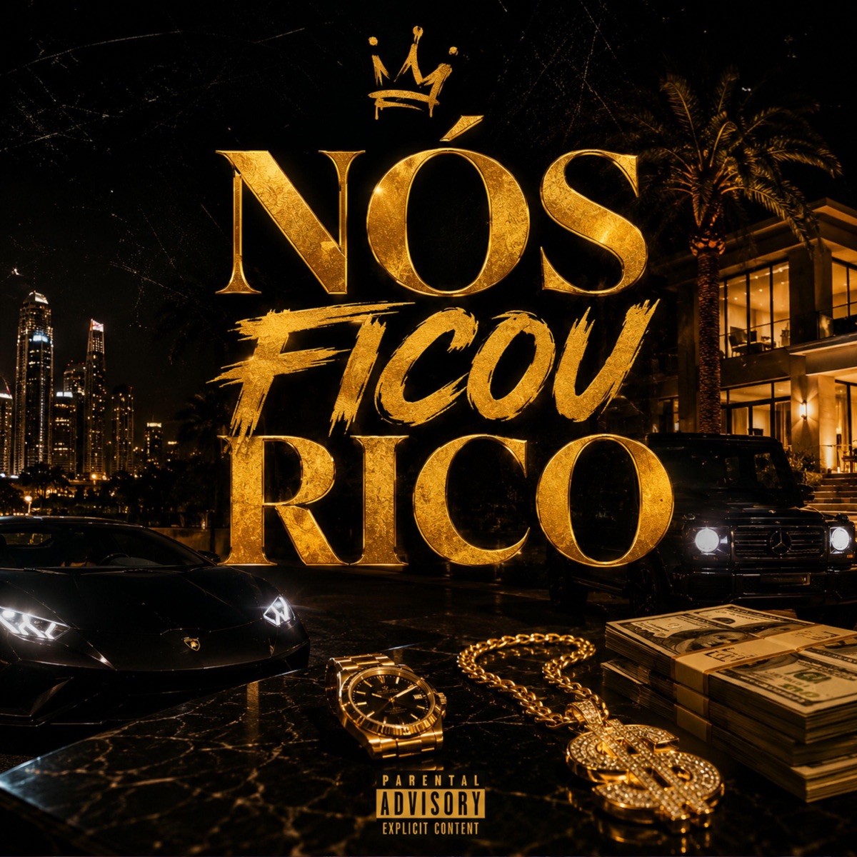 Nós Ficou Rico - Single by Shemp Records, MC negob & Mc KBL album cover