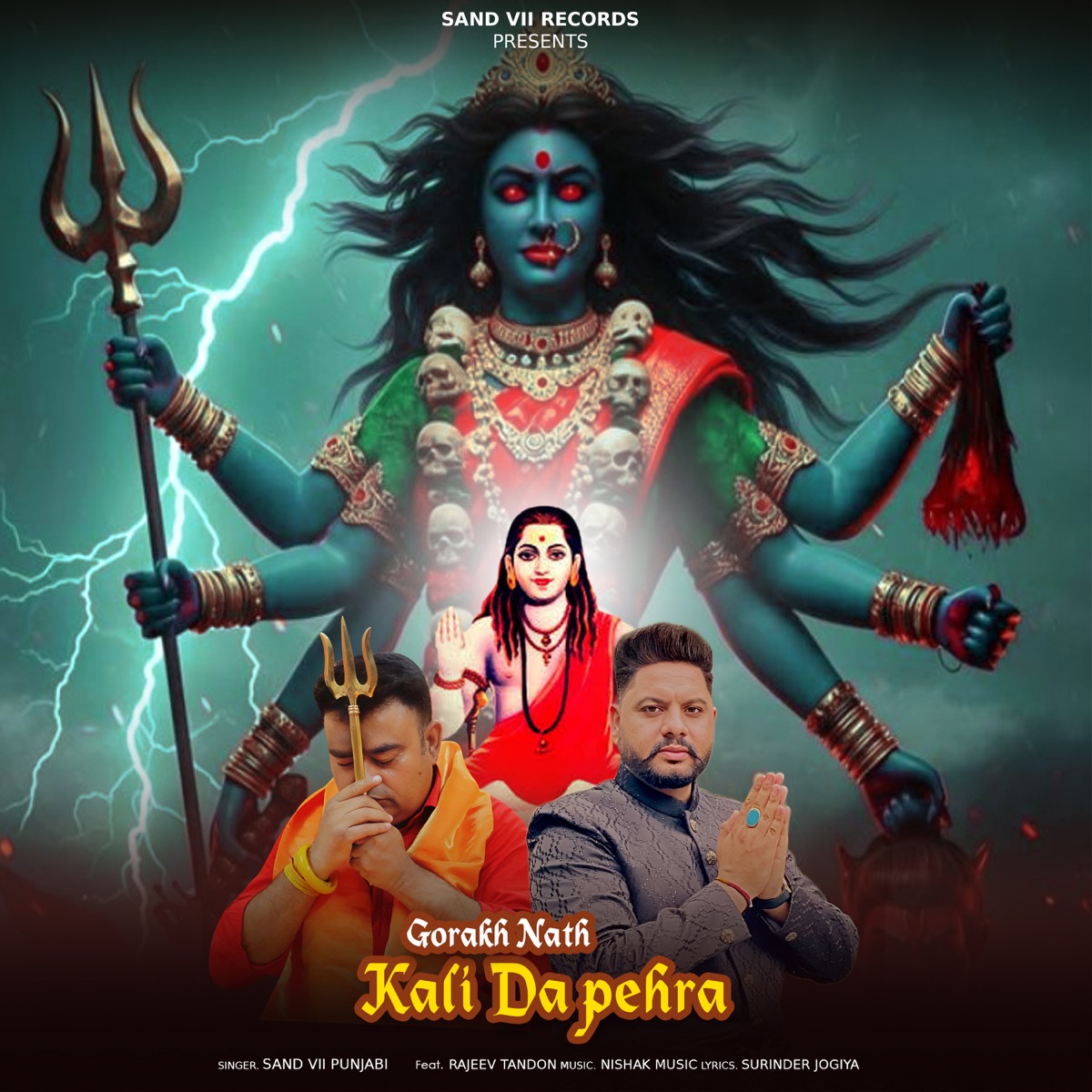 Kali Da Pehra (feat. Rajeev Tandon) - Single by Sand V Punjabi album cover