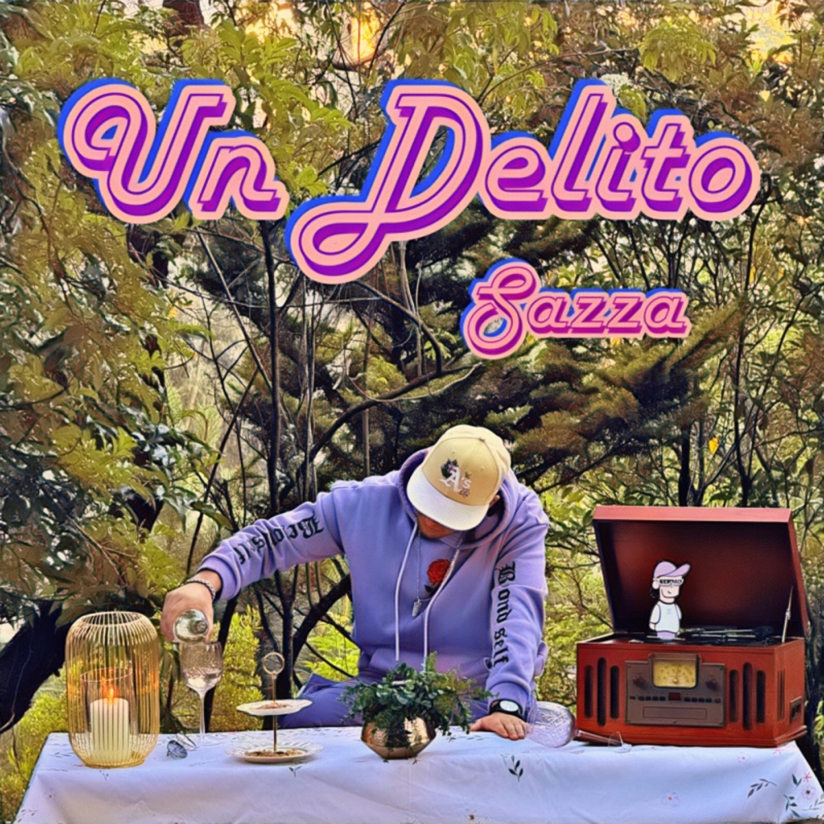 Un Delito - Single by Sazza album cover