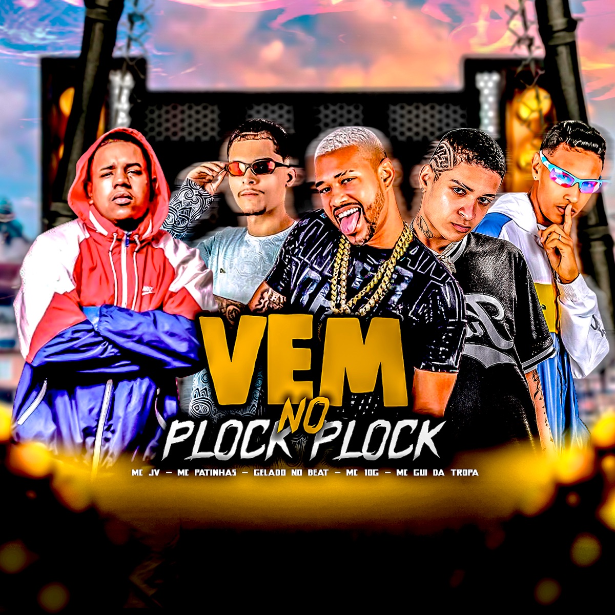 Vem no Plock Plock (feat. Mc Patinhas & MC JV) - Single by MC 10G, Gui da Tropa & Gelado No Beat album cover