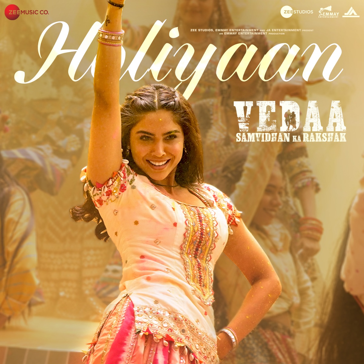 Holiyaan (From "Vedaa") - Single by Yuva, MC Square, Nikhita Gandhi, Asha Sapera & Arushi Kaushal album cover