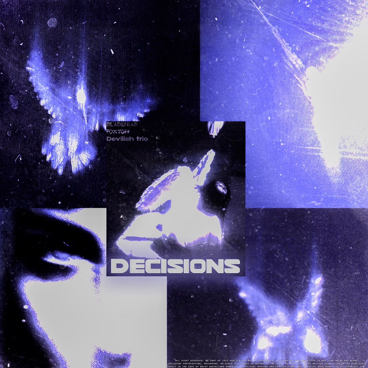 DECISIONS (feat. Devilish Trio) - Single by BLADEFEAR & FOXYOFF album cover