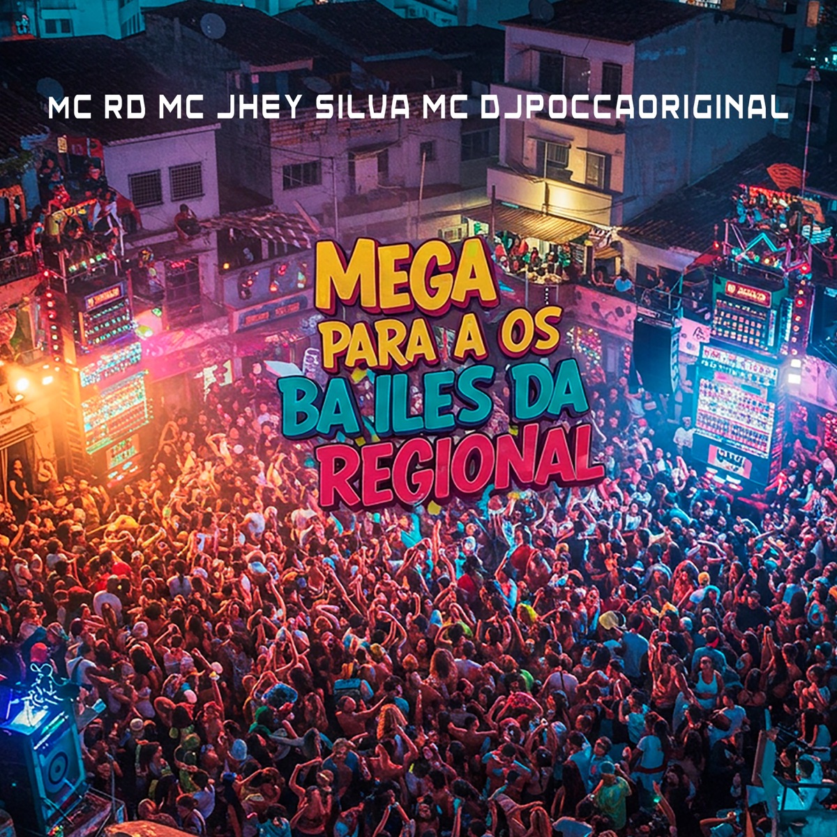 Mega Para Os Bailes Da Regional - Single by DJPOCCAORIGINAL, Silva MC, Mc Jhey & Mc Rd album cover