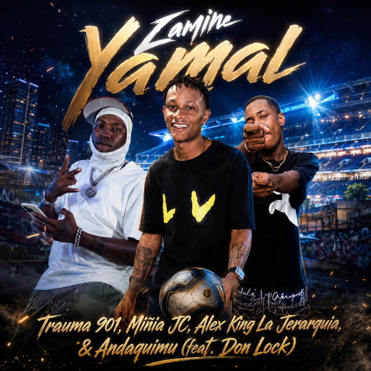 Lamine Yamal (feat. don lock) - Single by TRAUMA 901, Miñia JC, alex king la jerarquia & Andaquimu album cover