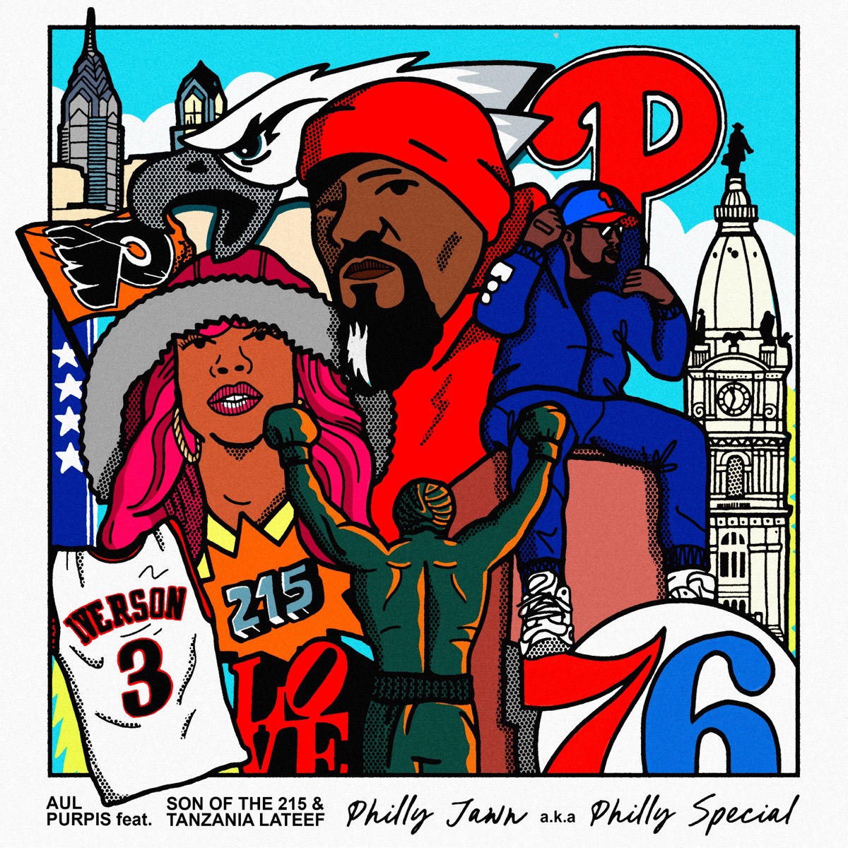 Philly Jawn aka Philly Special (feat. Son of the 215 & Tanzania Lateef) - Single by Aul Purpis album cover