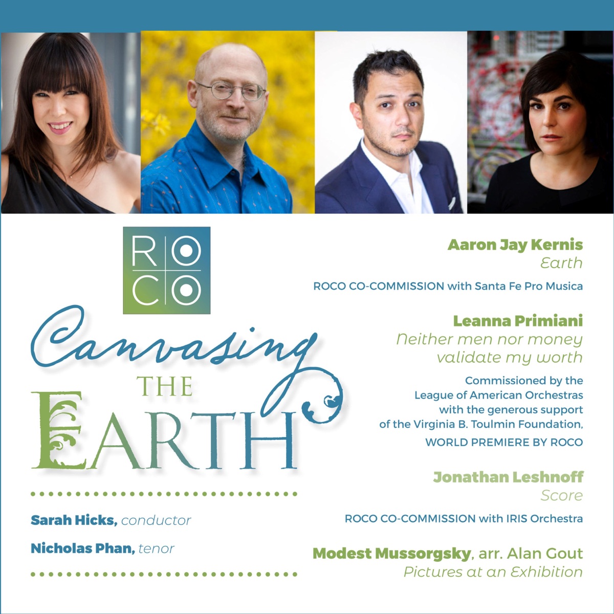 ROCO In Concert: Canvasing the Earth by ROCO & Sarah Hicks album cover