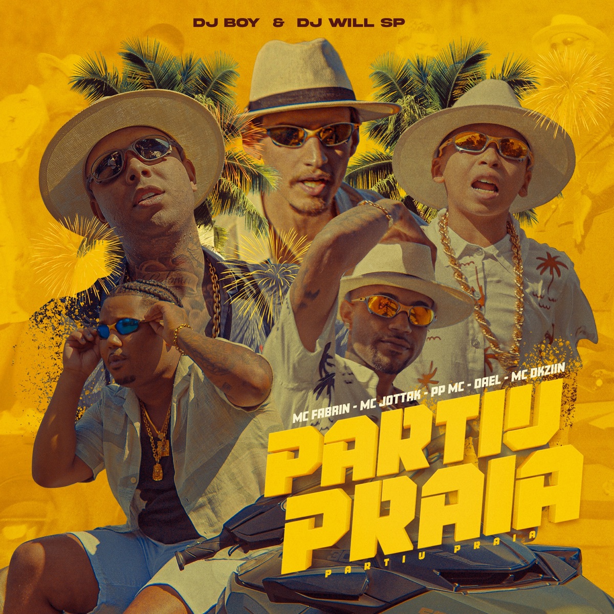 Partiu Praia (feat. Mc Dael, PP Mc & DJ Will SP) - Single by MC Jottak, MC Fabrin, Mc Dkziin & DJ BOY album cover