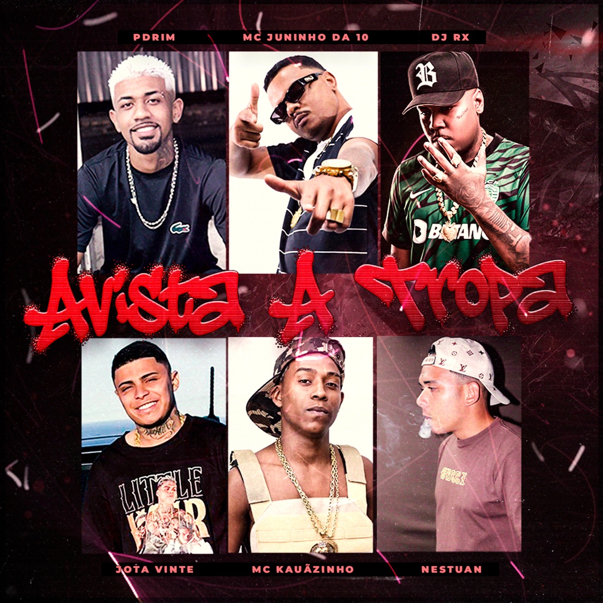 Avista a Tropa (feat. Jota Vinte & DJ RX) - Single by Pdrim, Mc Juninho da 10, MC Kauãzinho & Nestuan album cover