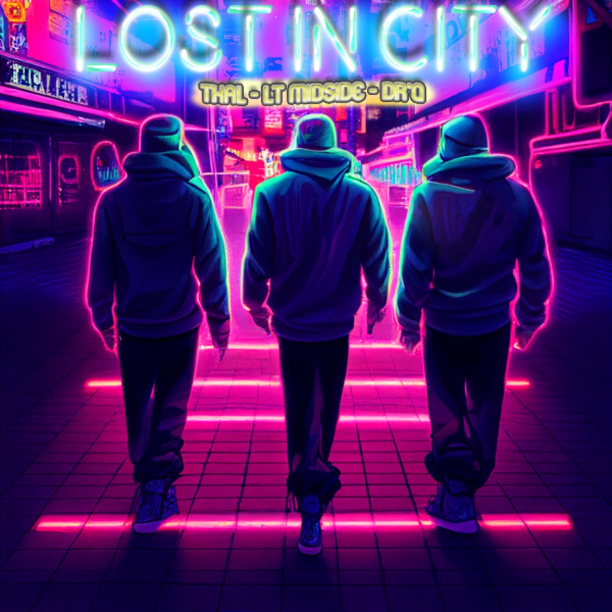 Lost in City - Single by Tkal, LT Midside & Dr'Q album cover