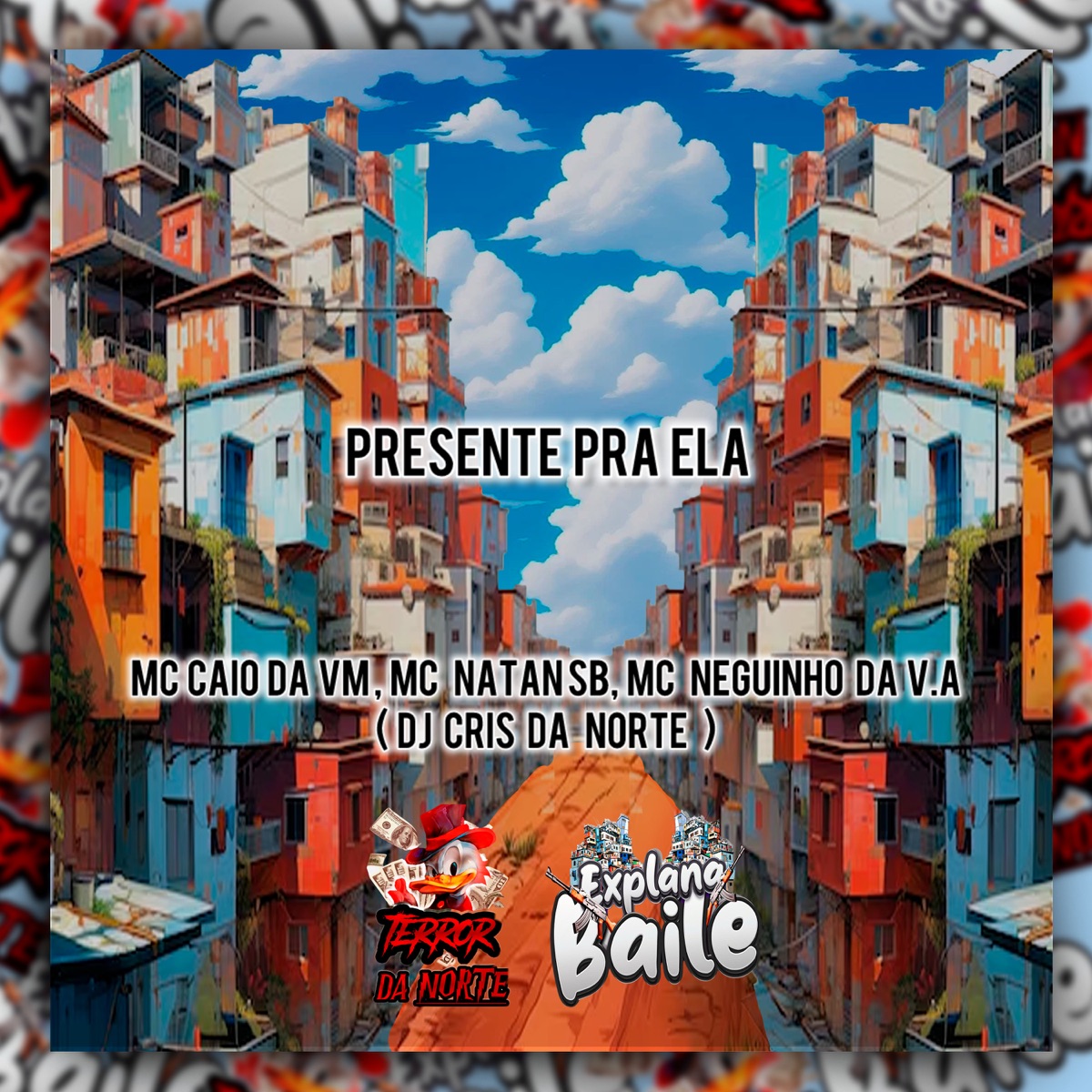 Presente pra Ela (feat. MC NEGUINHO DA V.A) - Single by MC CAIO DA VM, Mc Natan SB & DJ Cris da Norte album cover