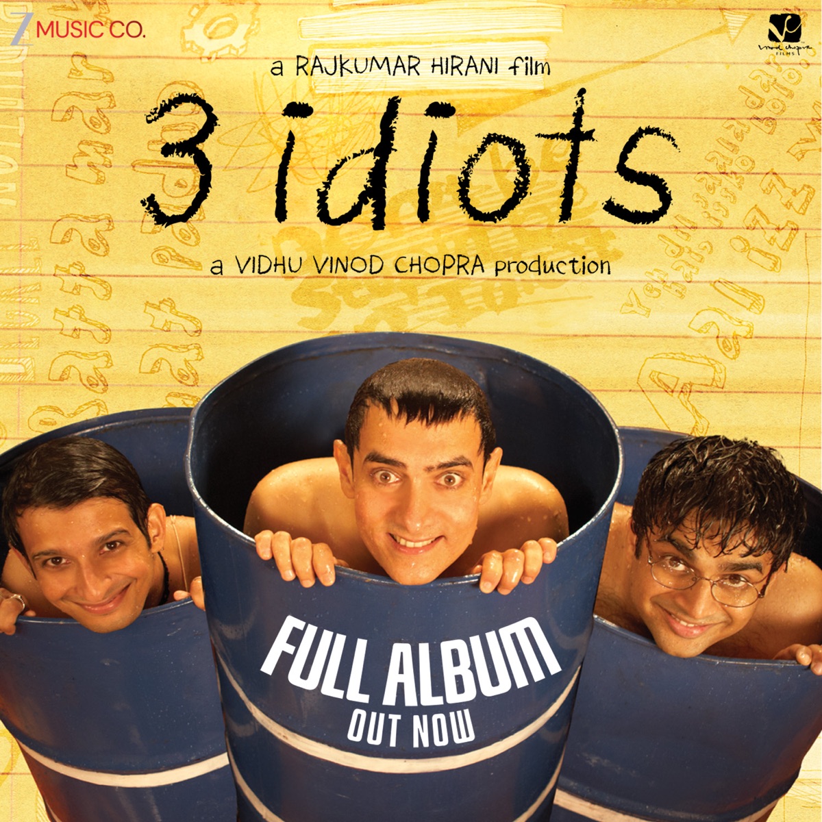 3 Idiots (Original Motion Picture Soundtrack) by Shantanu Moitra album cover