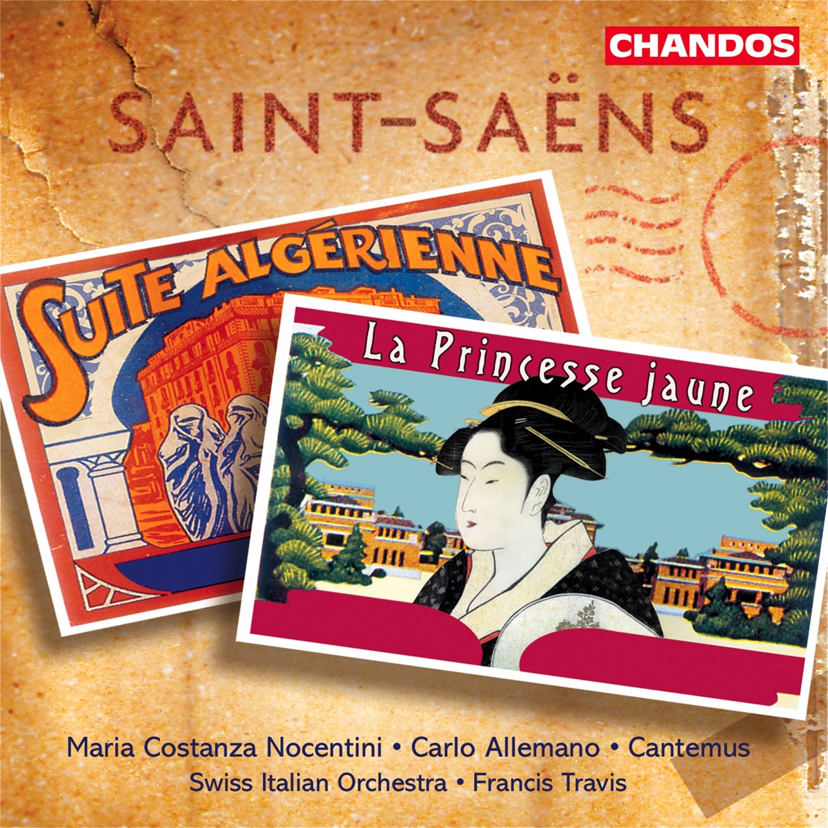 Saint-Saëns: La Princesse Jaune & Suite Algérienne by Francis Travis & Swiss Italian Orchestra album cover