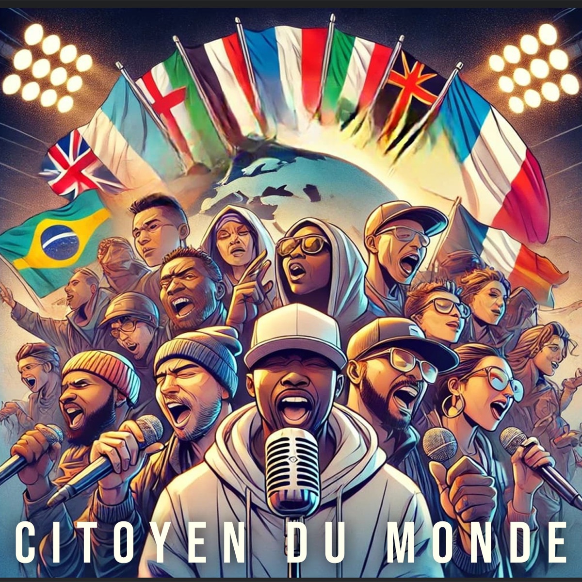 Citoyen du monde - Single by Grezou, Tiyab, Baños, Incka officiel, Rivaï, Ousmane, ZazaKely, El Fanjo, Fredo, Halte-S & doosay album cover