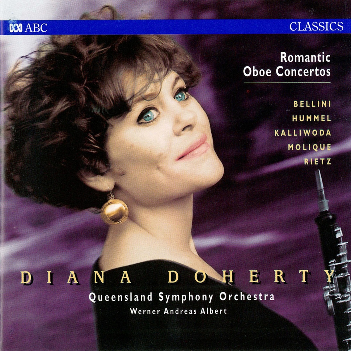 Romantic Oboe Concertos by Diana Doherty, The Queensland Symphony Orchestra & Werner Andreas Albert album cover