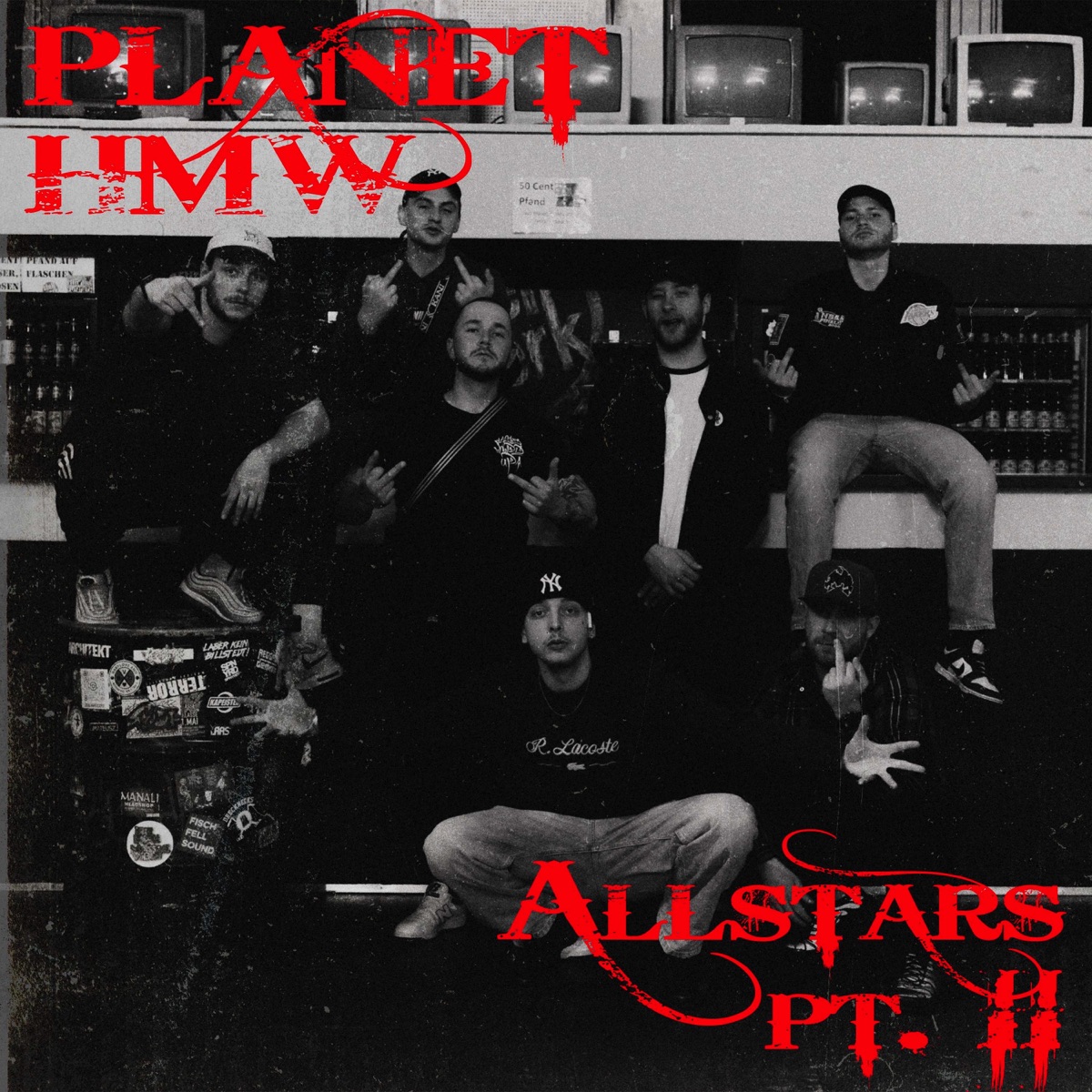 Allstars pt. II (feat. Young Kennedy, Cidy, JOTKA, Bambam69, Matt, isi-E & Vato) - Single by HMW album cover