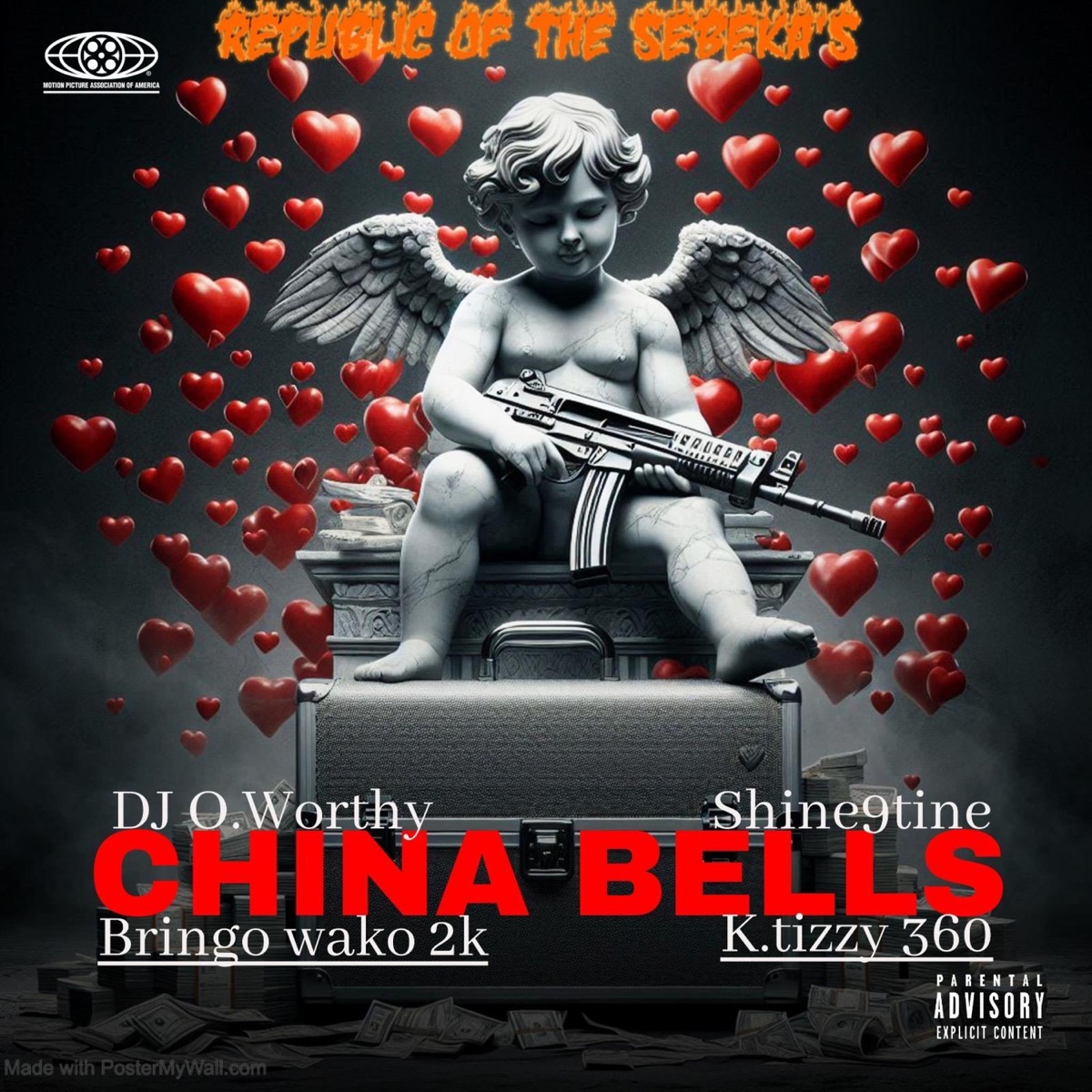 China Bells (feat. Shine9ine, Bringo wako 2k & K.tizzy) - Single by DJ.O_WORTHY album cover