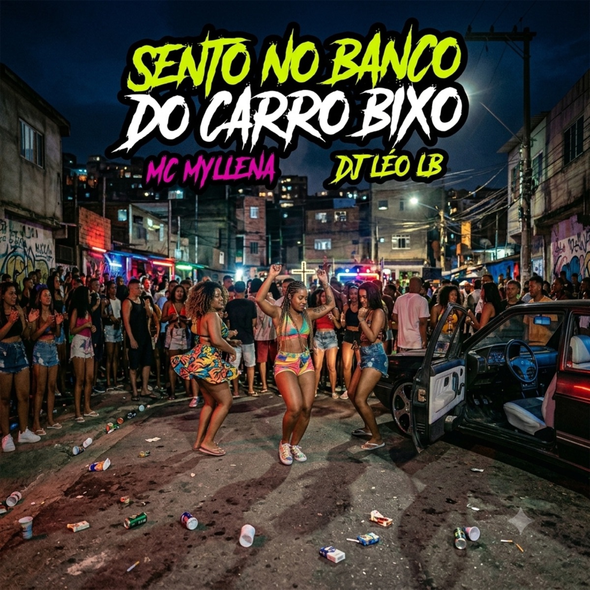 Sento no banco do carro bixo - Single by Mc Myllena & Dj Léo LB album cover