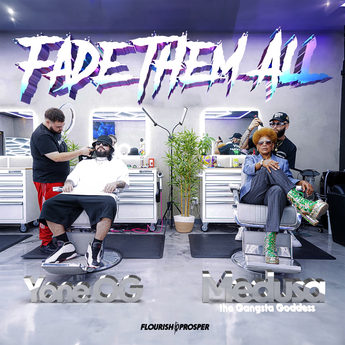 Fade Them All - Single by Medusa the Gangsta Goddess & Yone OG album cover