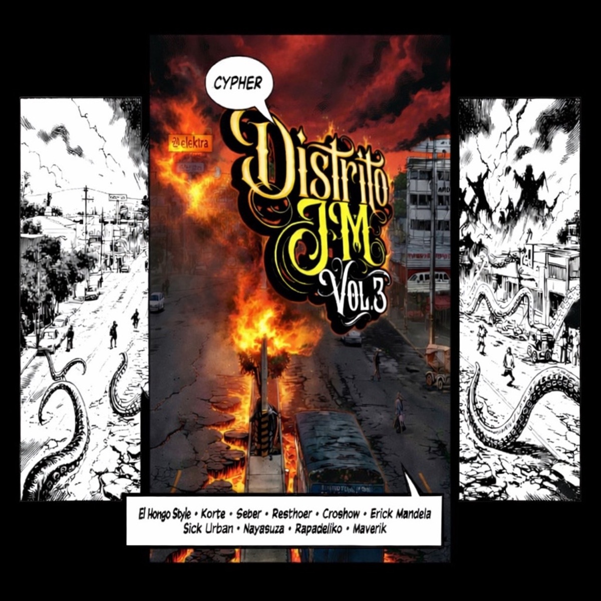 Cypher Distrito Jm, Vol. 3 - Single by Escuela del Delirio Verbal album cover