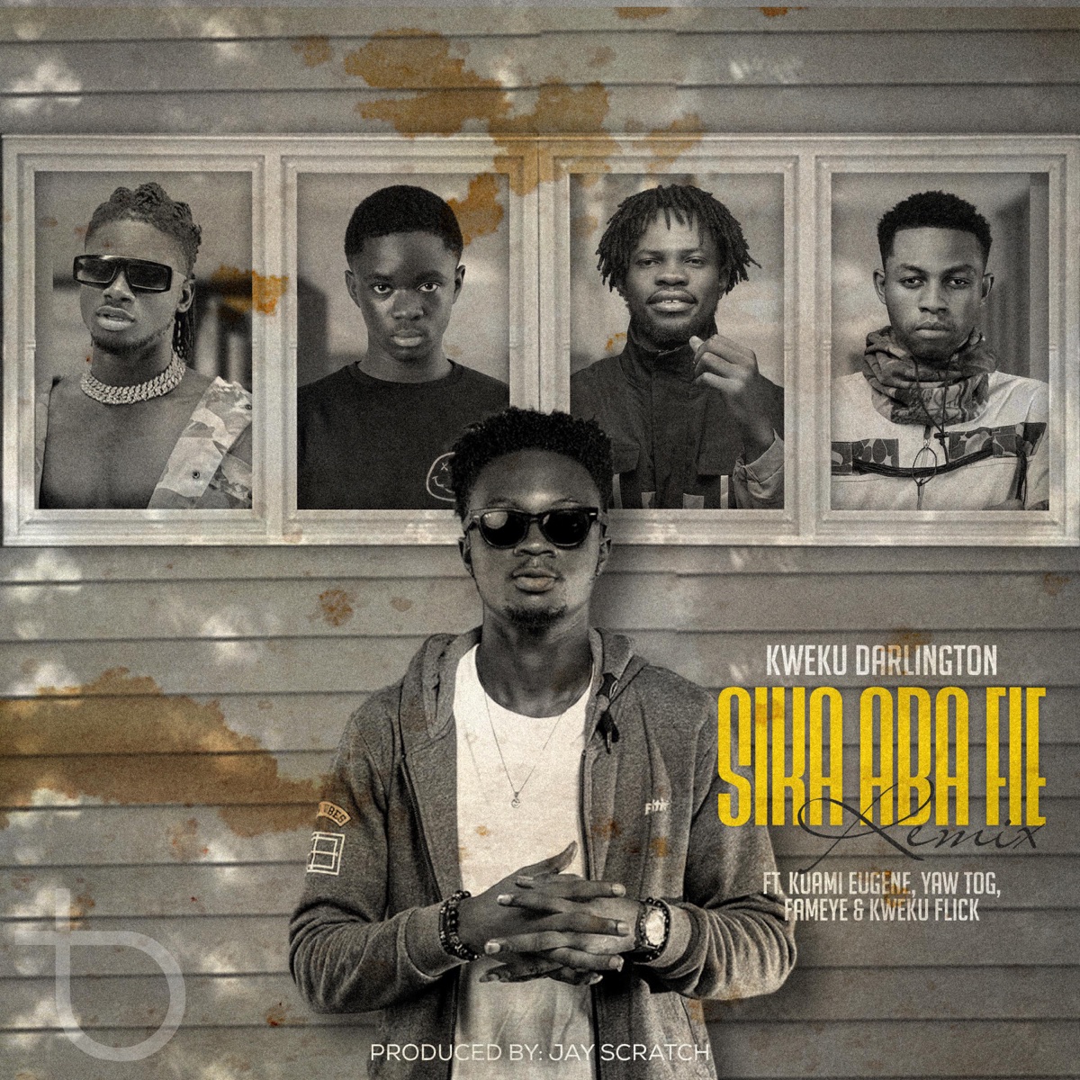 Sika Aba Fie (Remix) [feat. Kuami Eugene, Yaw Tog, Fameye & Kweku Flick] - Single by Kweku Darlington album cover