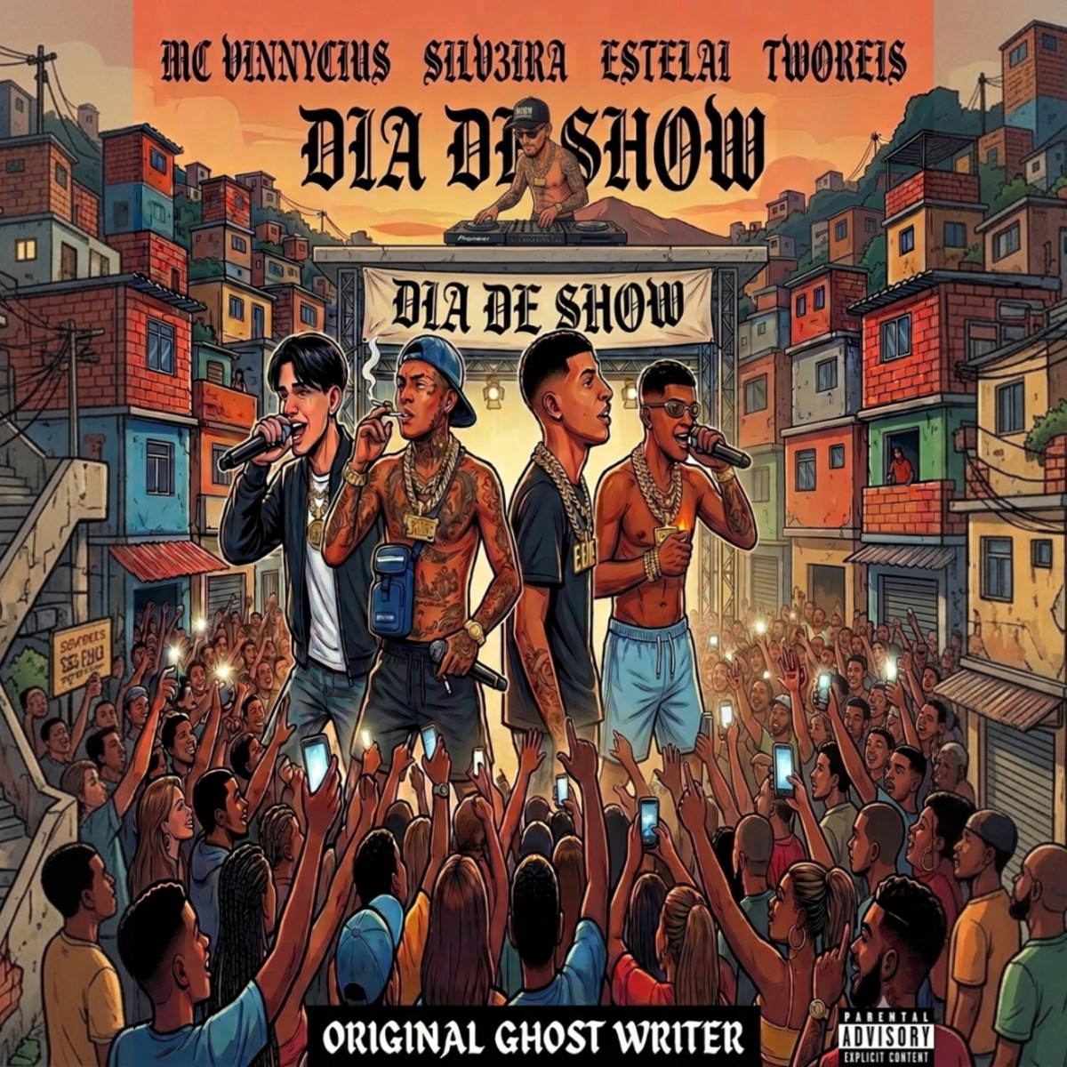 Dia de Show - Single by TWOREIS, Silv3ira, MC VINNYCIUS & Estelai album cover
