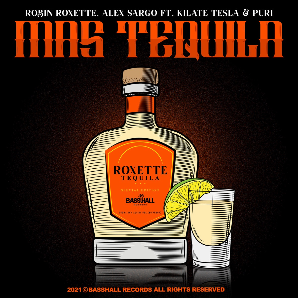 Mas Tequila (feat. KILATE TESLA, Puri) - Single by Robin Roxette & Alex Sargo album cover