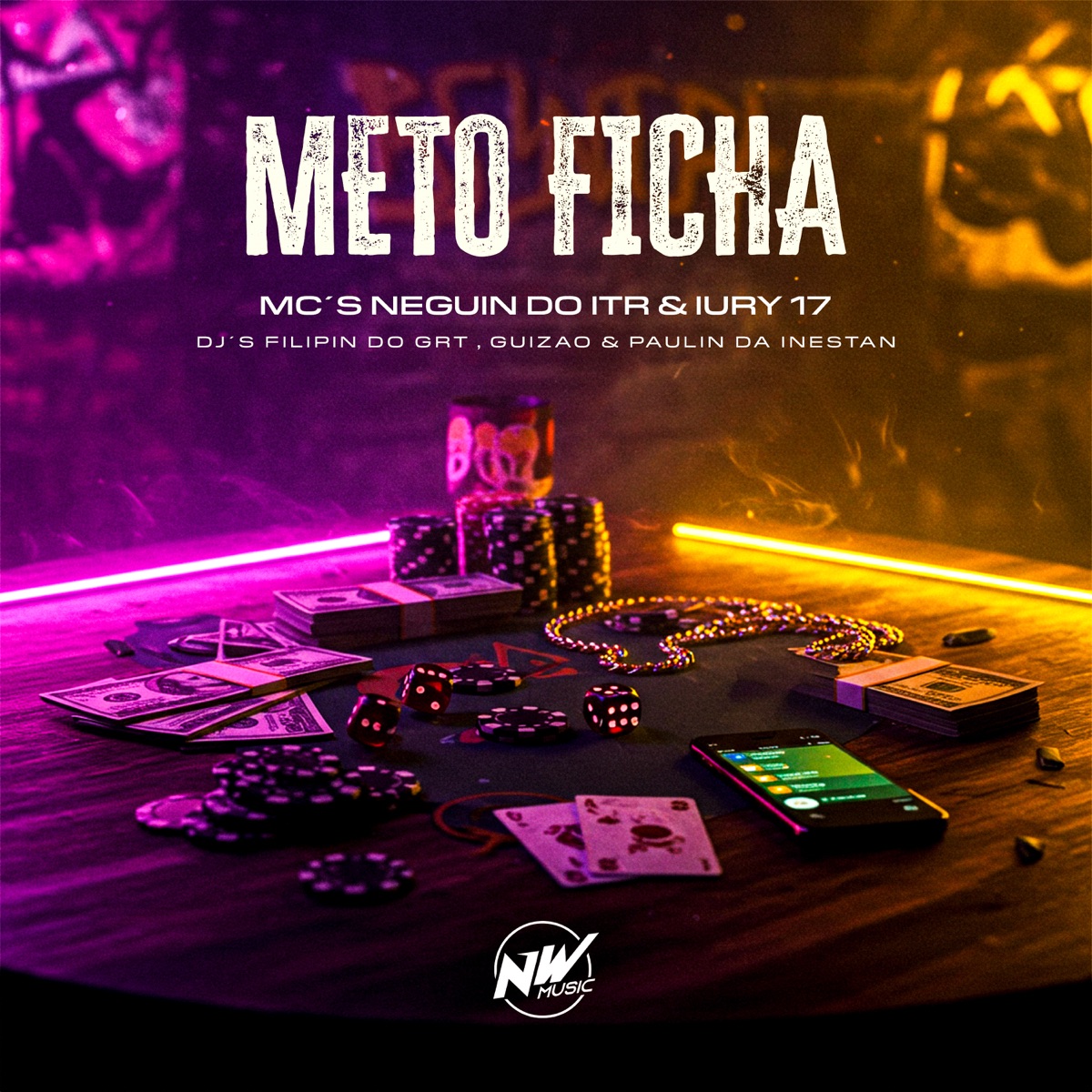 Meto Ficha (feat. DJ FILIPIN DO GRT) - Single by Mc Guizão, Mc Neguinho do ITR, MC iury 17 & DJ PAULIN DA INESTAN album cover