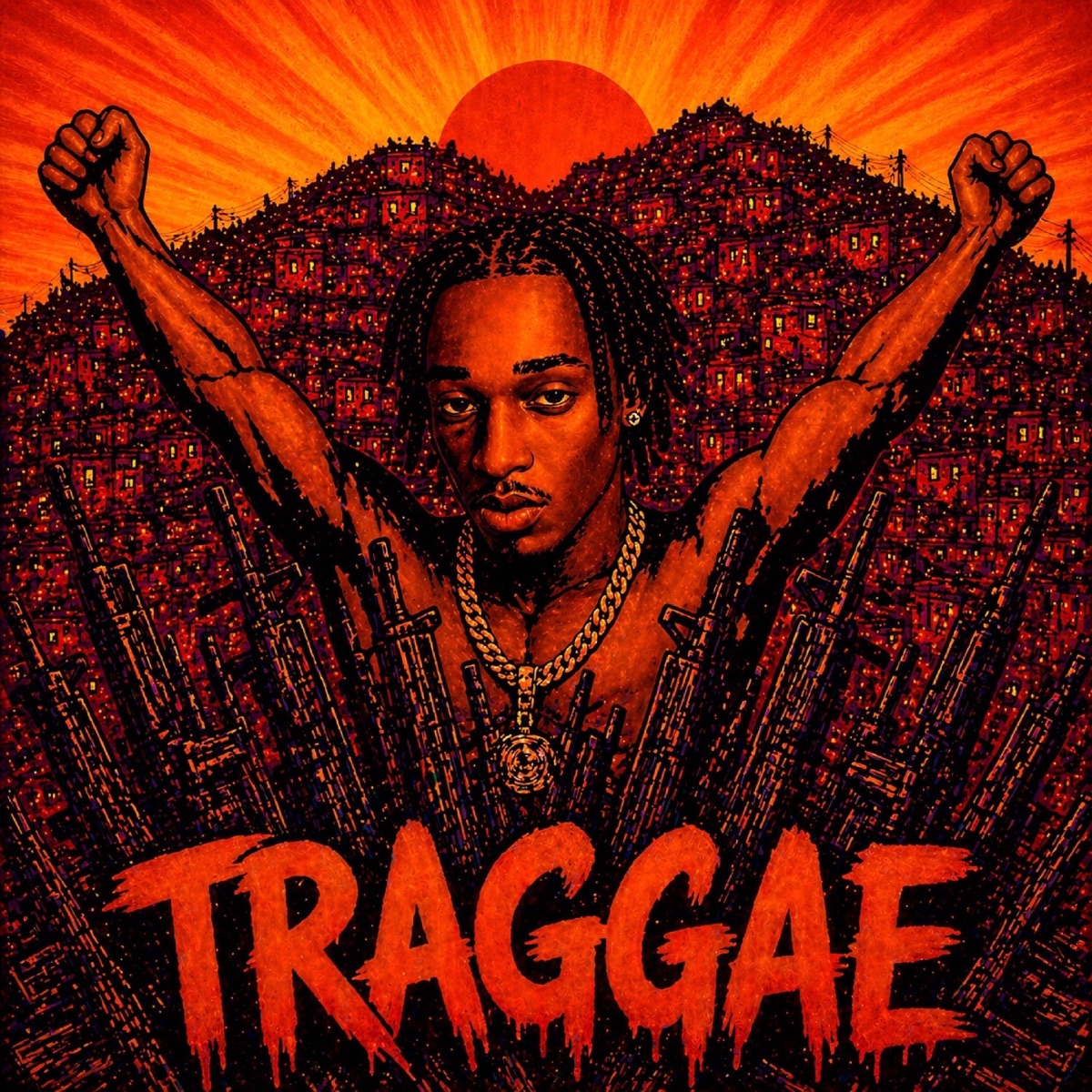 Traggae - Single by Visão Records & Slime Hiero album cover