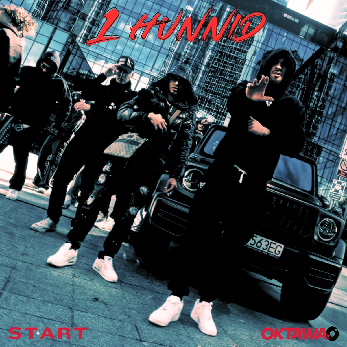 1HUNNID - Single by stART, Karus, Omar Santana, Onel, Convince, Richardx, Malik Beats & J1 GTB album cover