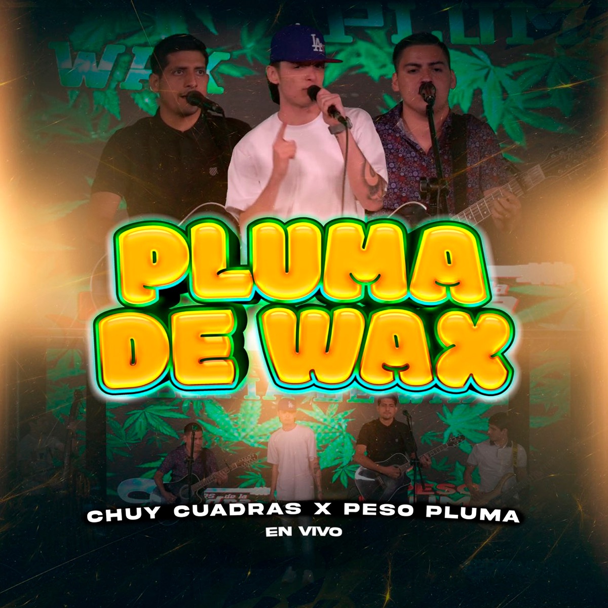 Pluma De Wax (En vivo) - Single by Los Plebes De La Cuadra & Peso Pluma album cover artwork