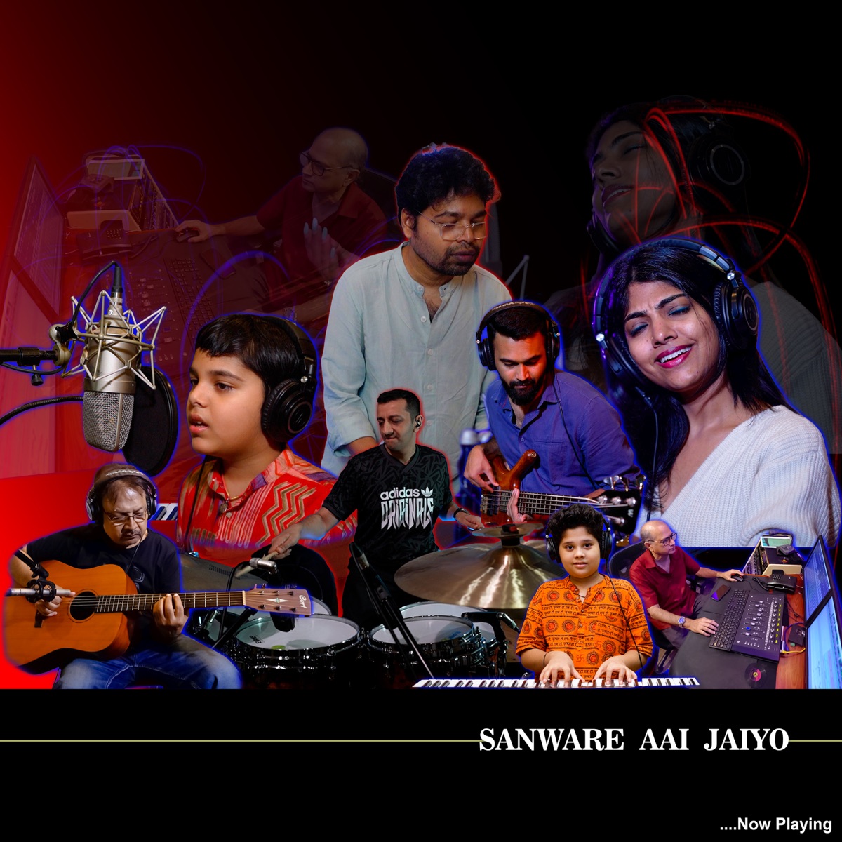 Sanware Aai Jaiyo - Single by Aditi Khandegal, Darshan Doshi, Santosh Mulekar & Haresh Solanki album cover