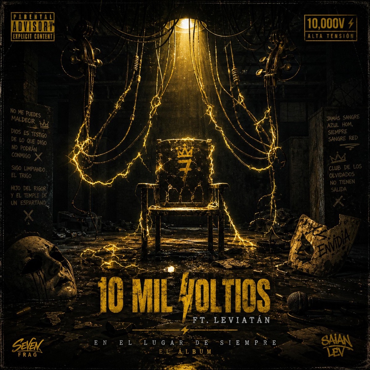 10 Mil Voltios (feat. Leviatan) - Single by Séptimo Fragmento album cover
