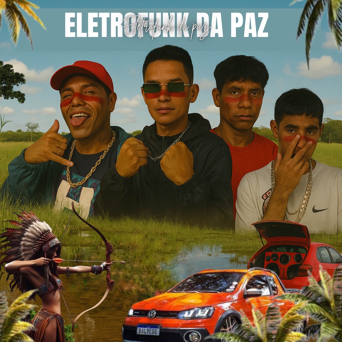 Eletrofunk da Paz (feat. Lil.X & Prod Hakkay) - Single by DJ MASKARATTE, Mc GH do Mandelao & Dj Rocha7 album cover