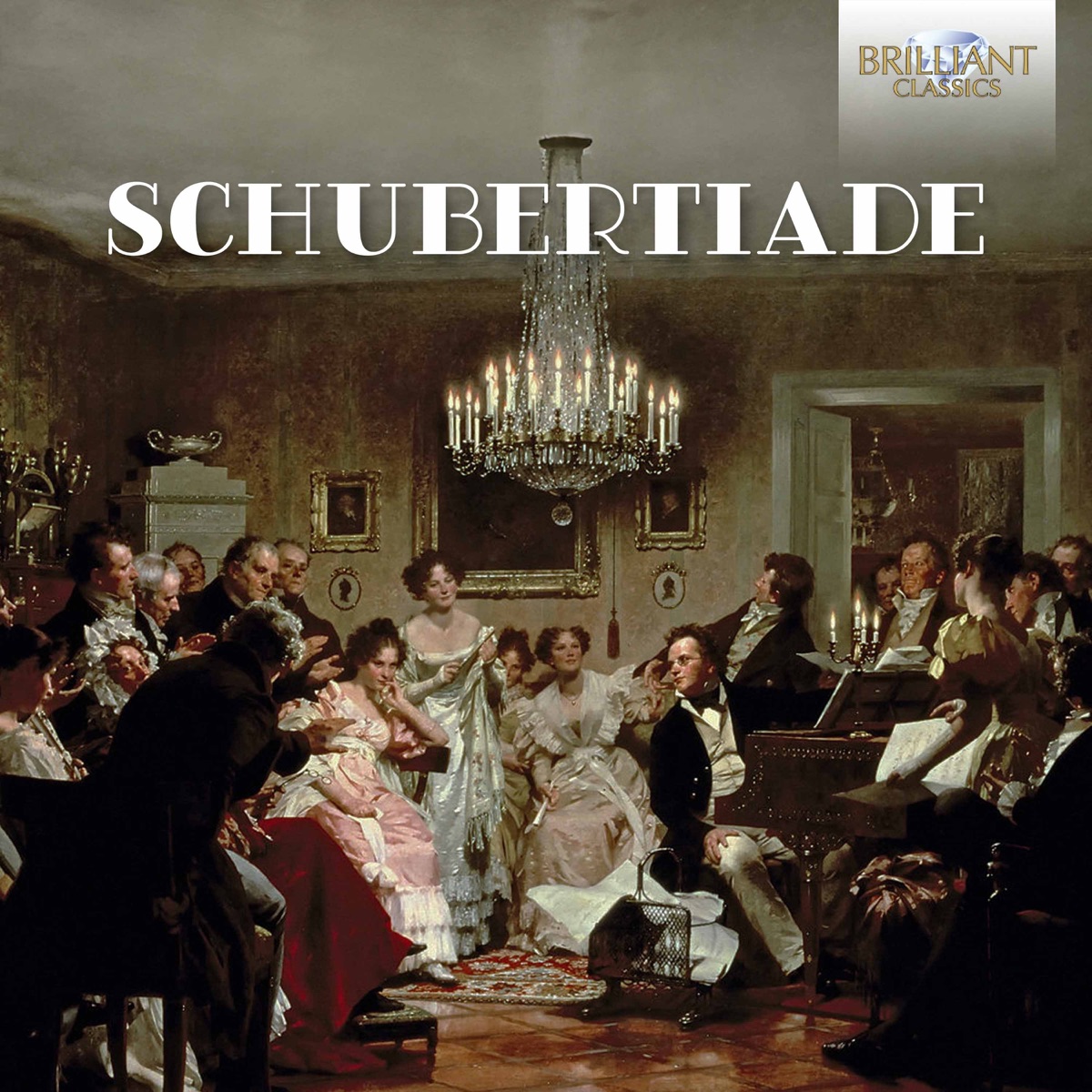 A Schubertiade by Amati Chamber Ensemble, Klára Würtz, Klaviertrio Amsterdam, Dietrich Fischer-Dieskau, Hartmut Holl, Timora Rosler, Arleen Auger, Walter Olbertz, Alberto Miodini, Siegfried Lorenz, Norman Shetler, Pieter Van Winkel, Zefira Valova, Aapo Hakkinen, Diogenes Quartet & Folke Nauta album cover