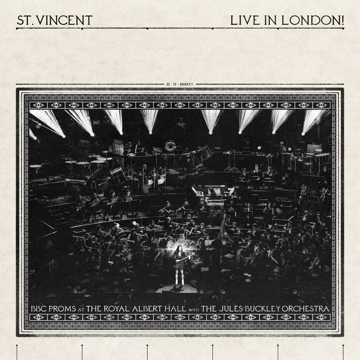 LIVE IN LONDON! (BBC Proms at the Royal Albert Hall) by St. Vincent & Jules Buckley album cover