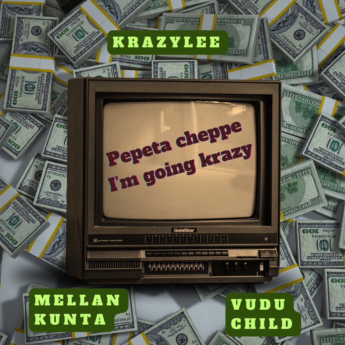 Pepeta Cheppe (I’m Going Krazy) [feat. Mellan Kunta & Vudú Child] - Single by krazylee album cover