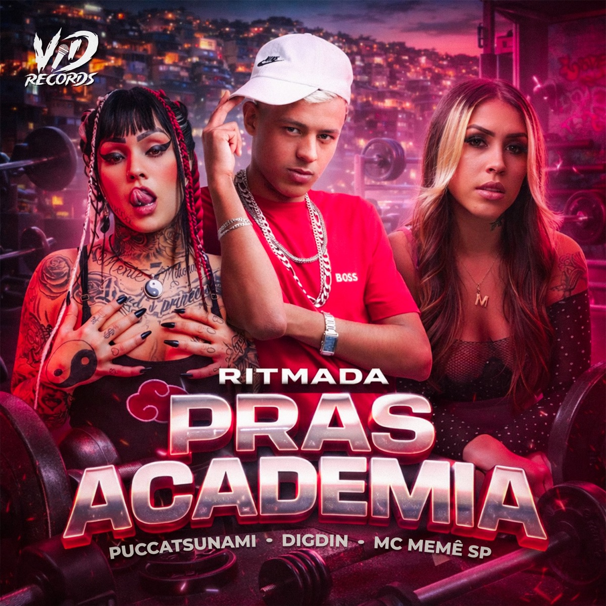 RITMADA PRAS ACADEMIA - Single by Puccatsunami, MC Memê SP & Digdin album cover