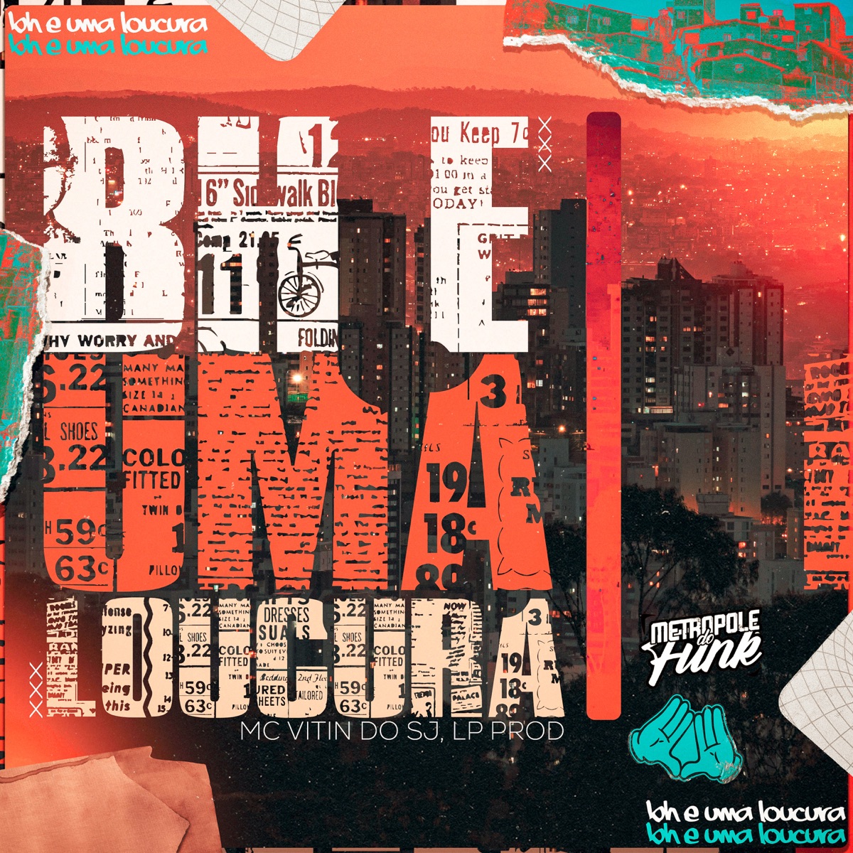 BH E UMA LOUCURA - Single by MC VITIN DO SJ & LP. Prod album cover