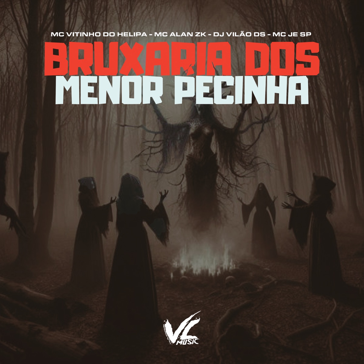 Bruxaria dos Menor Pecinha (feat. MC JE SP) - Single by DJ VILAO DS, MC VITINHO DO HELIPA & MC ALAN ZK album cover
