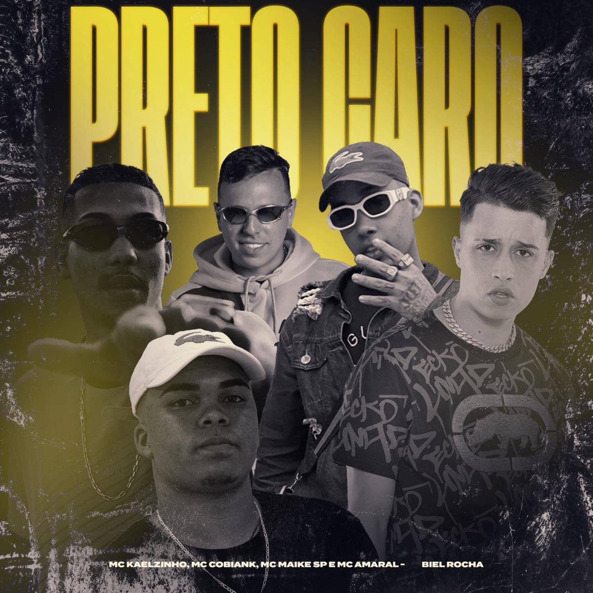 Preto Caro (feat. Mc Cobiank & MC Maike SP) - Single by Kaelzinho MC, MC Amaral & Biel Rocha album cover