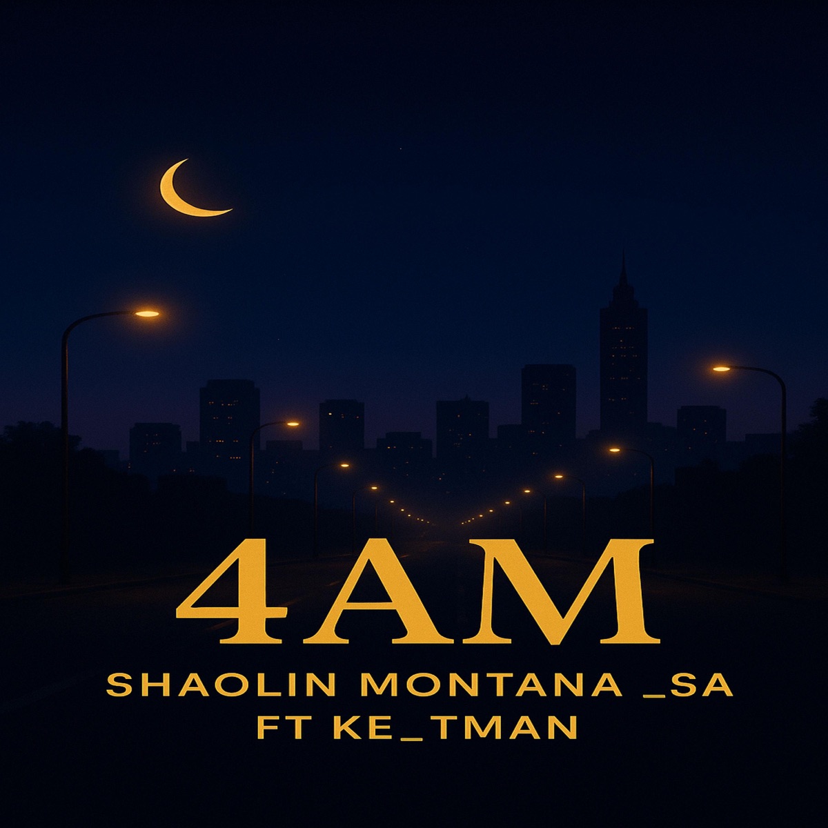 4AM (feat. Ke_Tman) - Single by Shaolin Montana _SA album cover