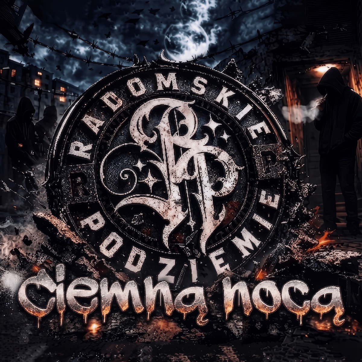 Ciemną nocą (feat. RSB) - Single by Radomskie Podziemie album cover
