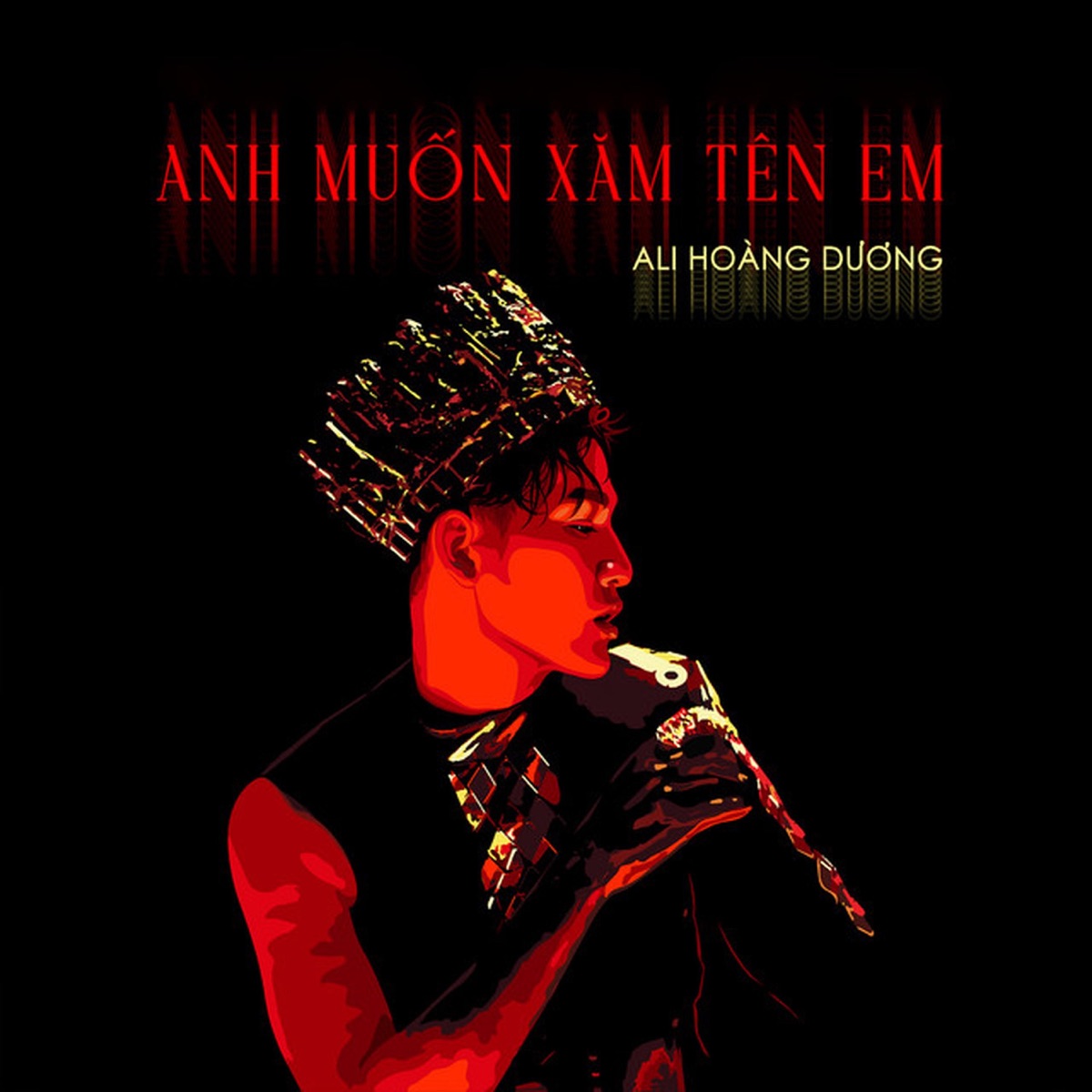 Anh Muốn Xăm Tên Em - Single by Ali Hoàng Dương album cover